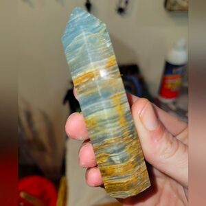 Lemurian Aquatine Calcite Tower